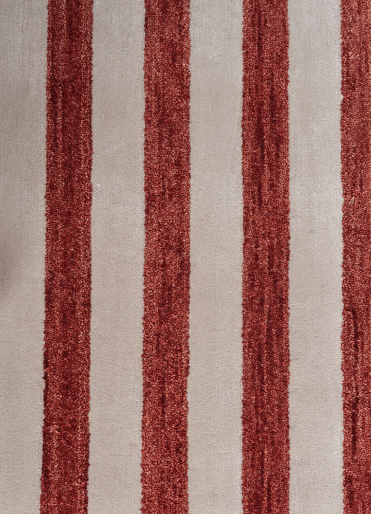 alhambra ivory wool and viscose hand tufted Rug - CloseUp