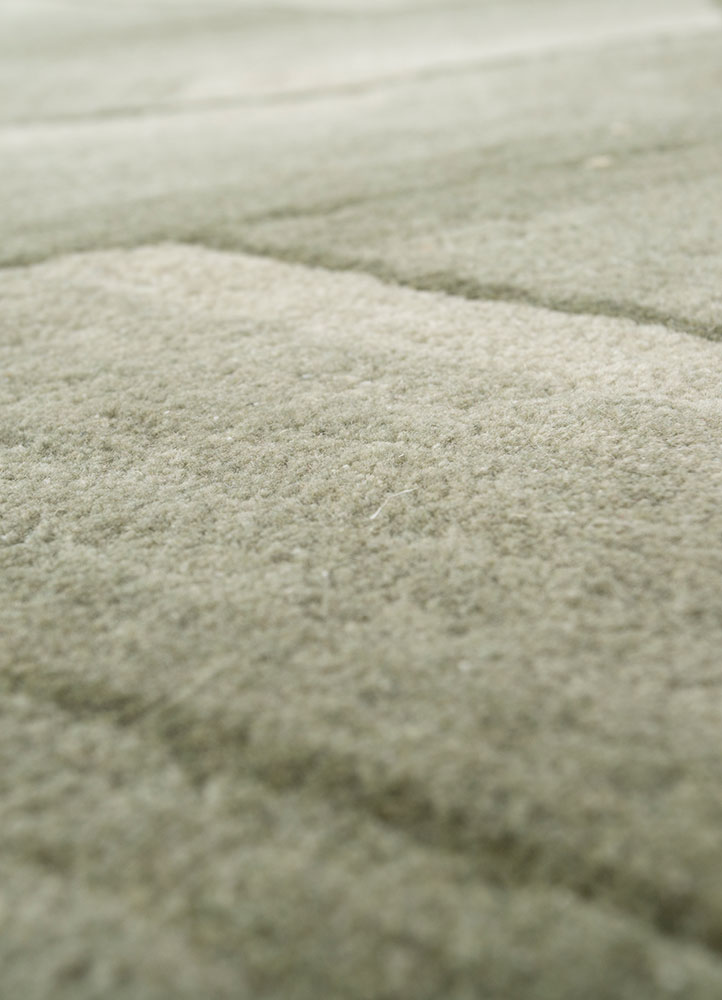 chroma blue wool hand tufted Rug - CloseUp