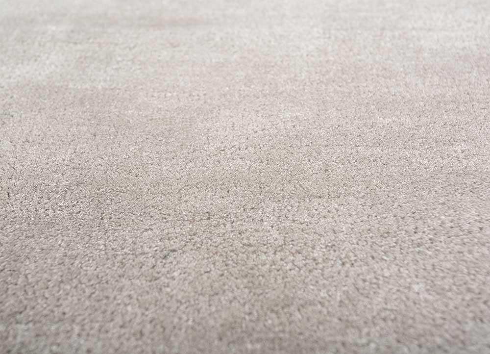 cera grey and black bamboo silk  Rug - CloseUp