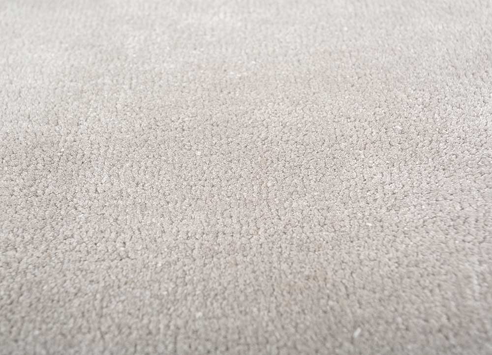 cera grey and black bamboo silk  Rug - CloseUp