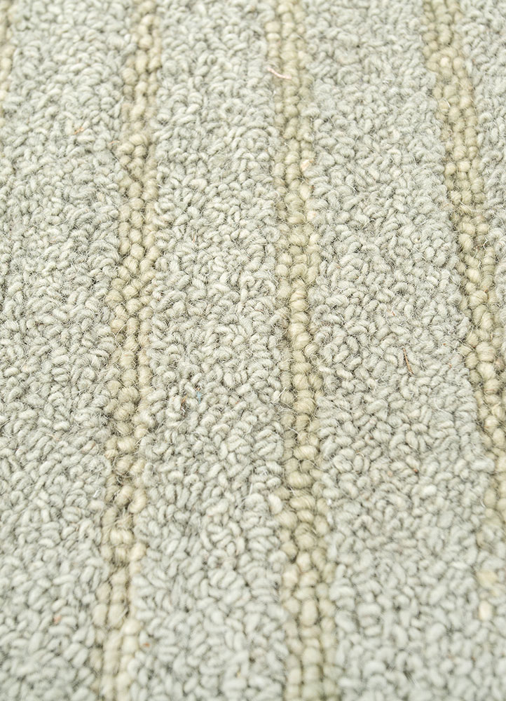 cera blue wool and viscose hand tufted Rug - CloseUp