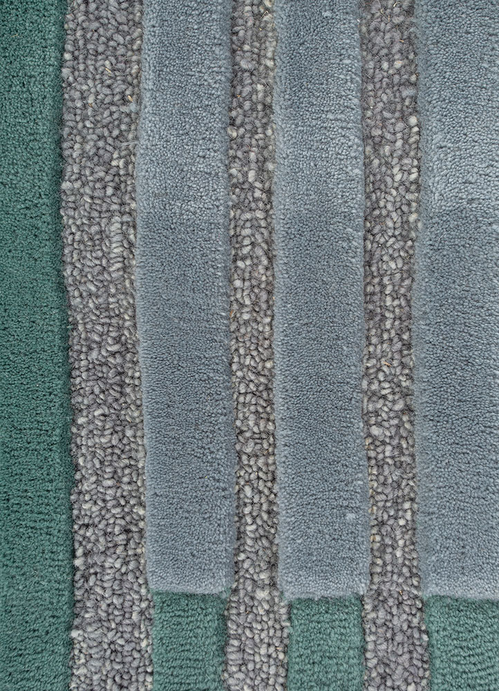 caliedo pink and purple wool and viscose hand tufted Rug - CloseUp