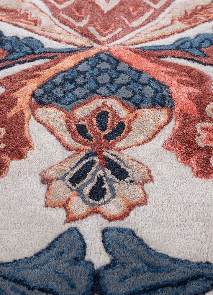 bodhi ivory wool and viscose hand tufted Rug - CloseUp