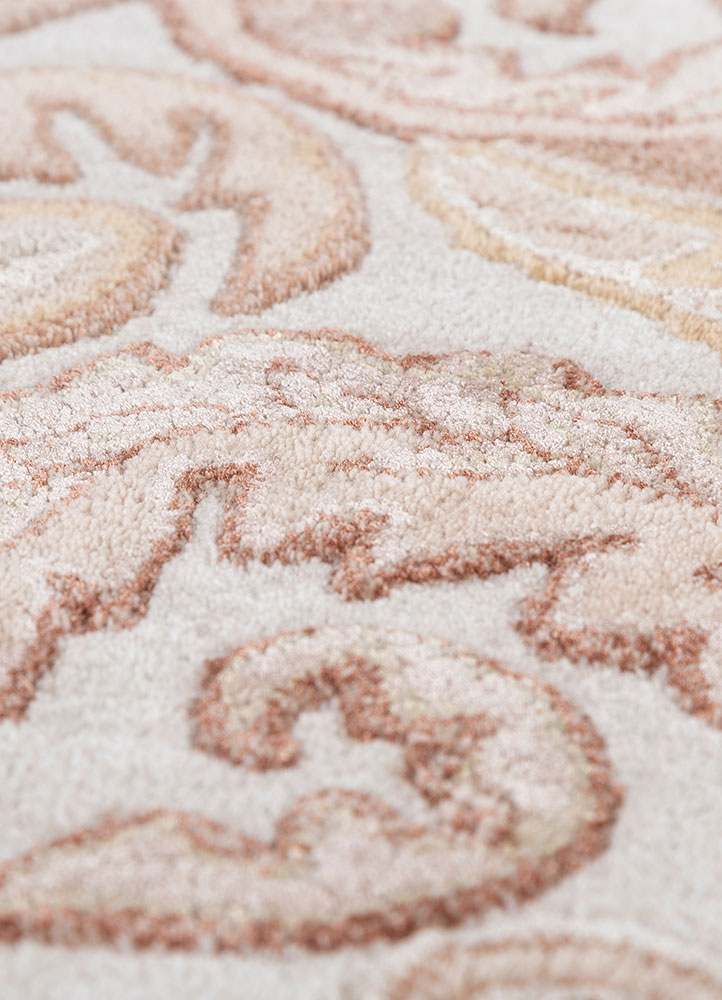 bodhi ivory wool and viscose hand tufted Rug - CloseUp