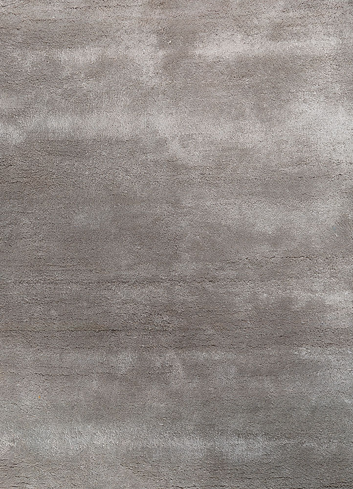 cera grey and black wool and viscose hand tufted Rug - CloseUp