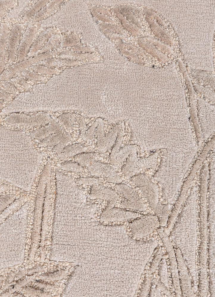 aurelia ivory wool and viscose hand tufted Rug - CloseUp