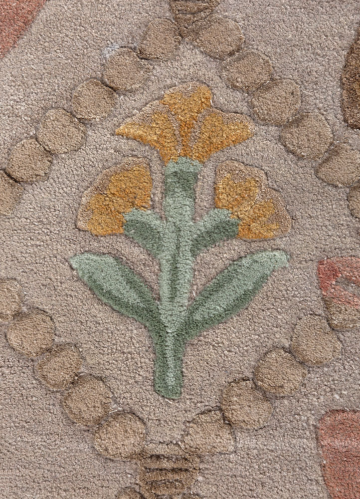 confetti ivory wool and viscose hand tufted Rug - CloseUp