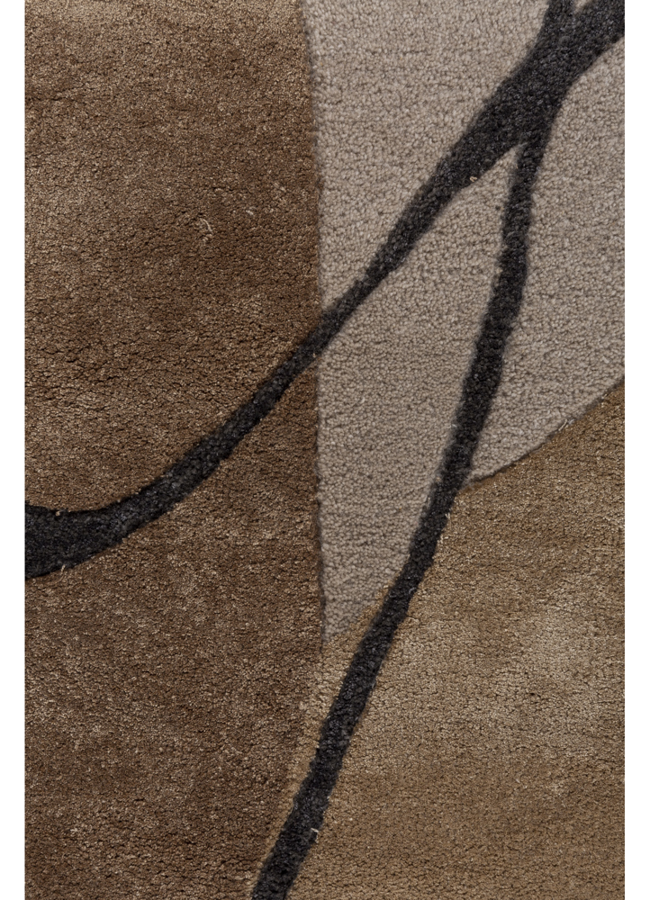modo ivory wool and viscose hand tufted Rug - CloseUp