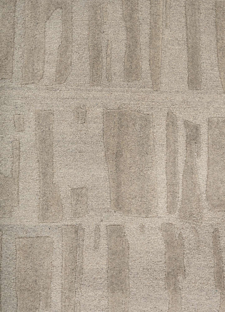 pathways ivory wool hand tufted Rug - CloseUp