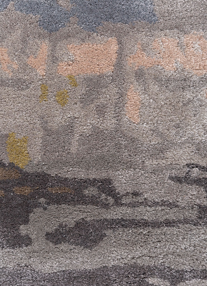 genesis ivory wool and viscose hand tufted Rug - CloseUp