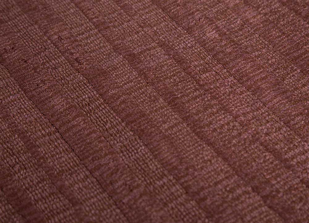 basis beige and brown viscose hand loom Rug - CloseUp