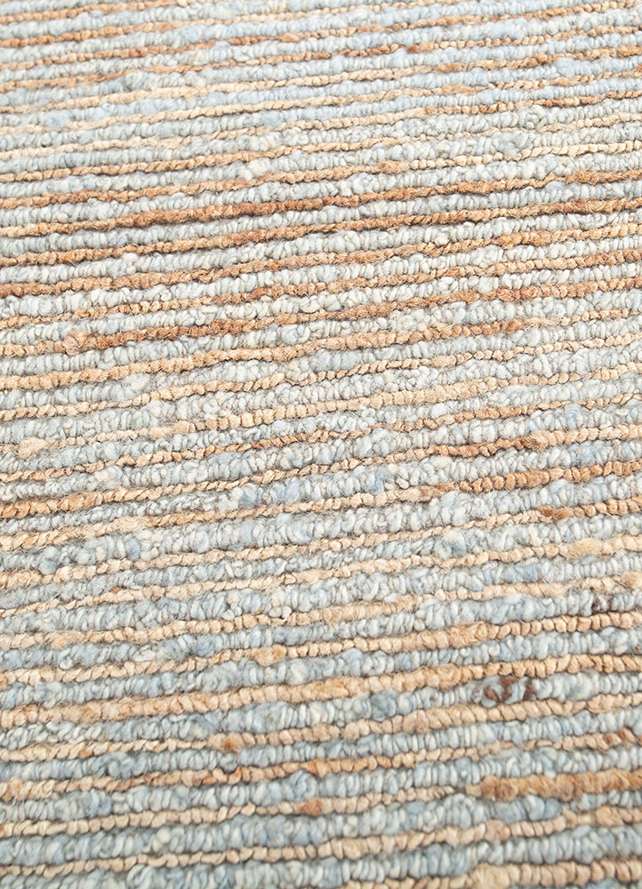 manifest blue afghan wool hand knotted Rug - CloseUp