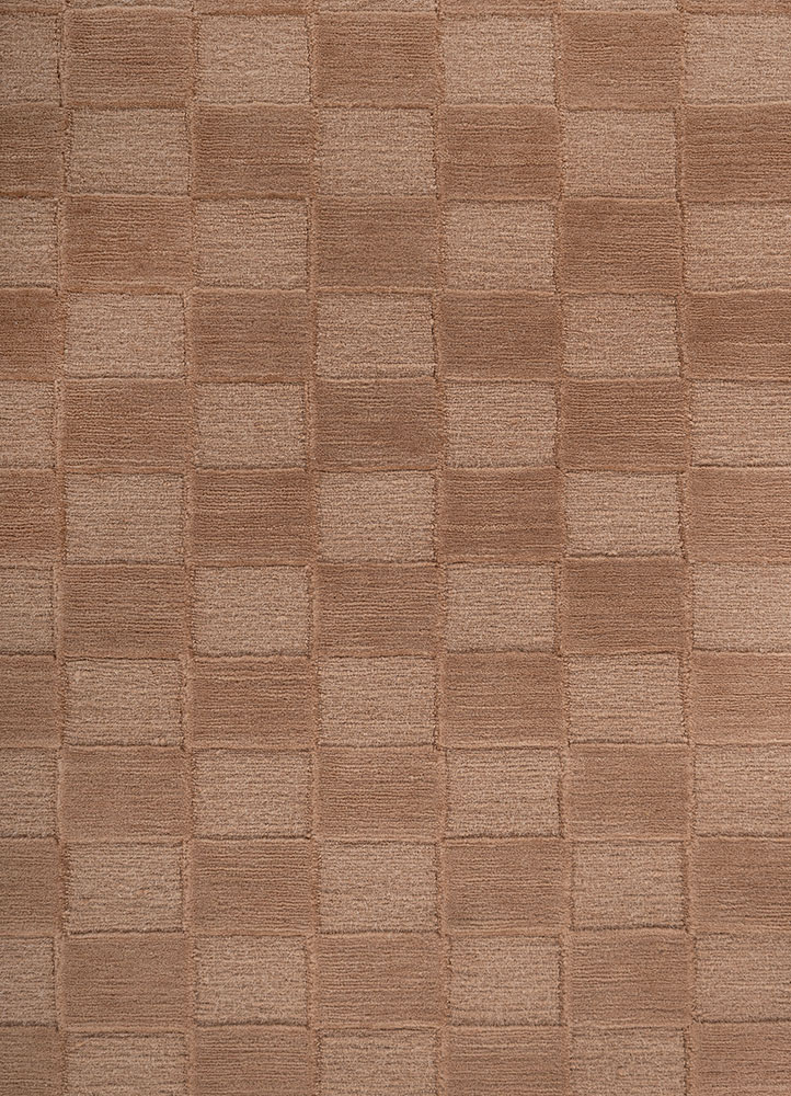 aprezo red and orange wool hand knotted Rug - CloseUp