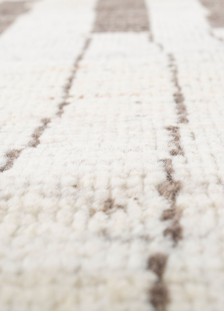manifest ivory afghan wool hand knotted Rug - CloseUp
