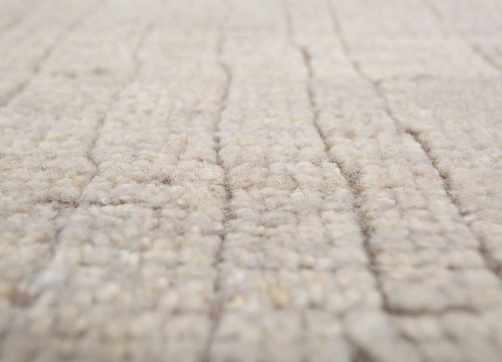 manifest ivory afghan wool hand knotted Rug - CloseUp