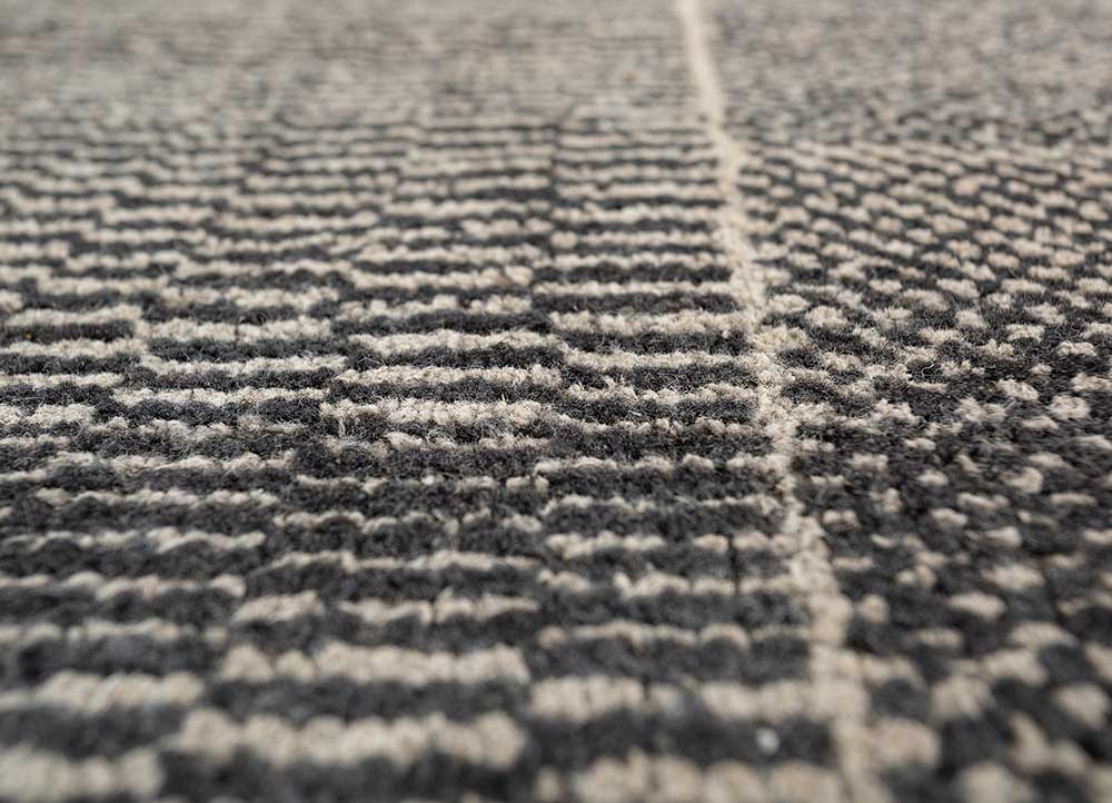 clan ivory afghan wool hand knotted Rug - CloseUp
