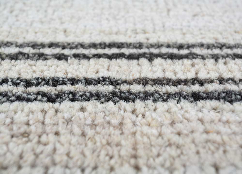 manifest ivory afghan wool hand knotted Rug - CloseUp
