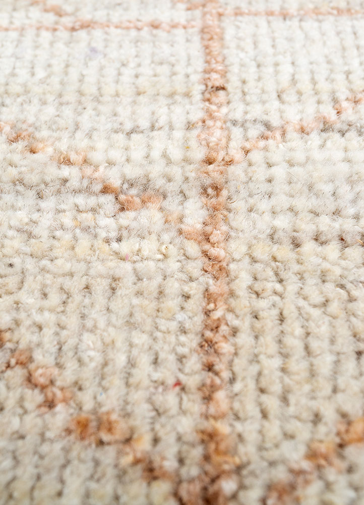 manifest ivory afghan wool hand knotted Rug - CloseUp