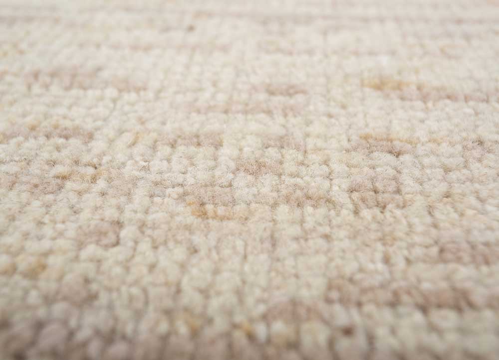 manifest ivory afghan wool hand knotted Rug - CloseUp