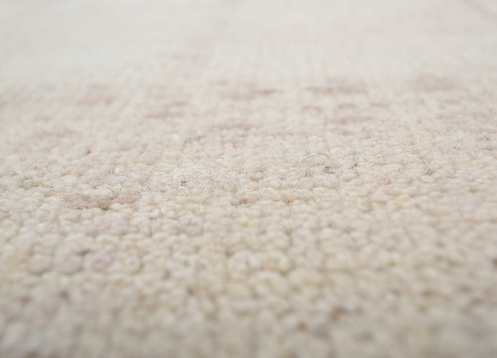 manifest ivory afghan wool hand knotted Rug - CloseUp