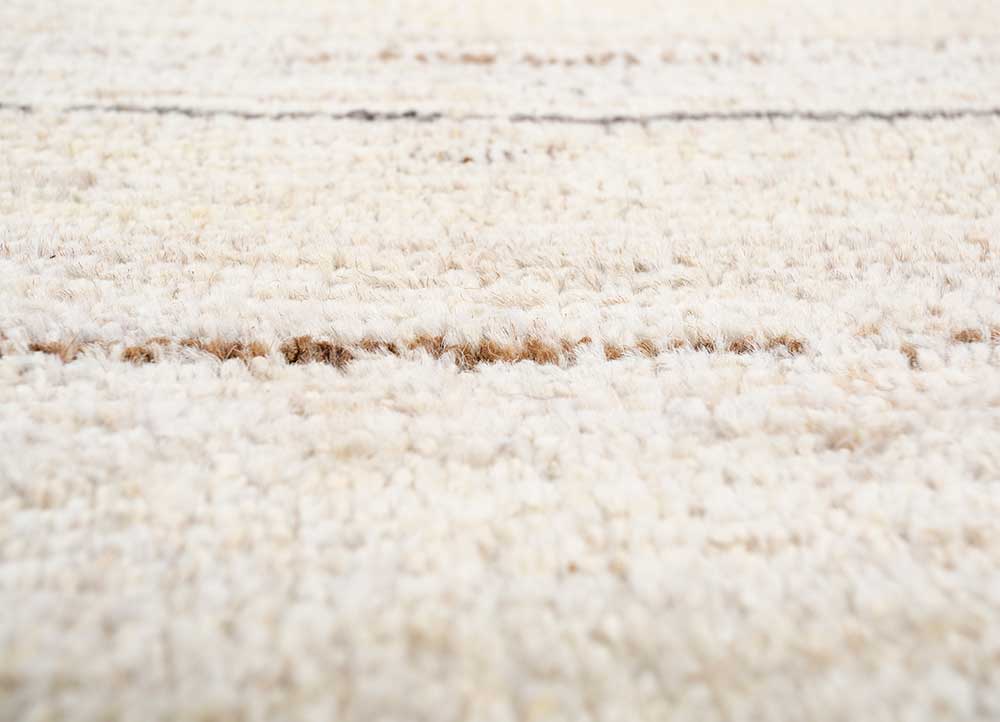 manifest ivory afghan wool hand knotted Rug - CloseUp