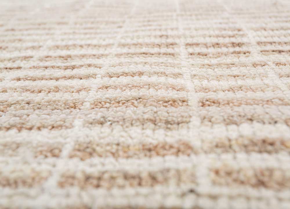manifest gold afghan wool hand knotted Rug - CloseUp