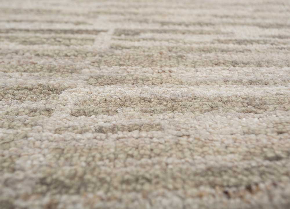 manifest ivory afghan wool hand knotted Rug - CloseUp