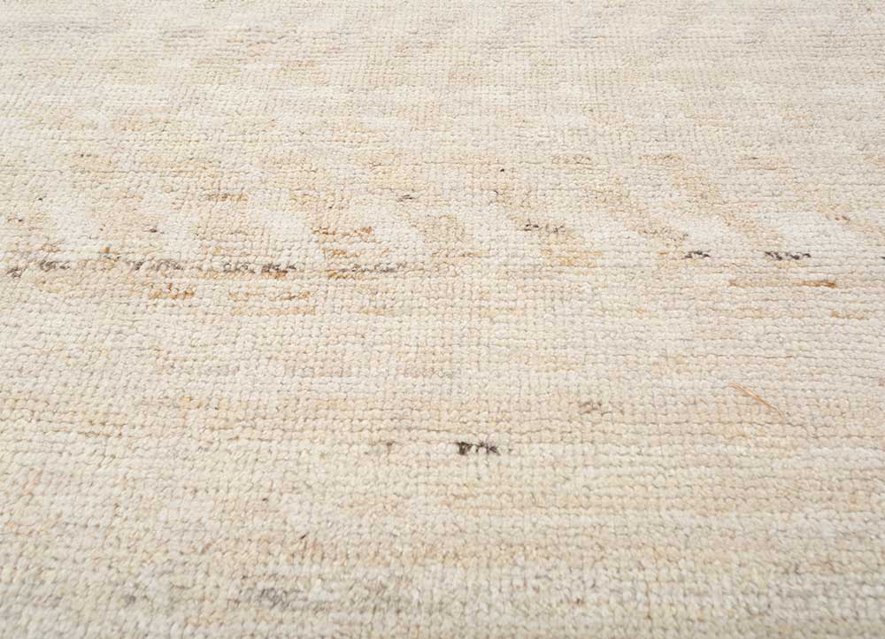manifest ivory afghan wool hand knotted Rug - CloseUp