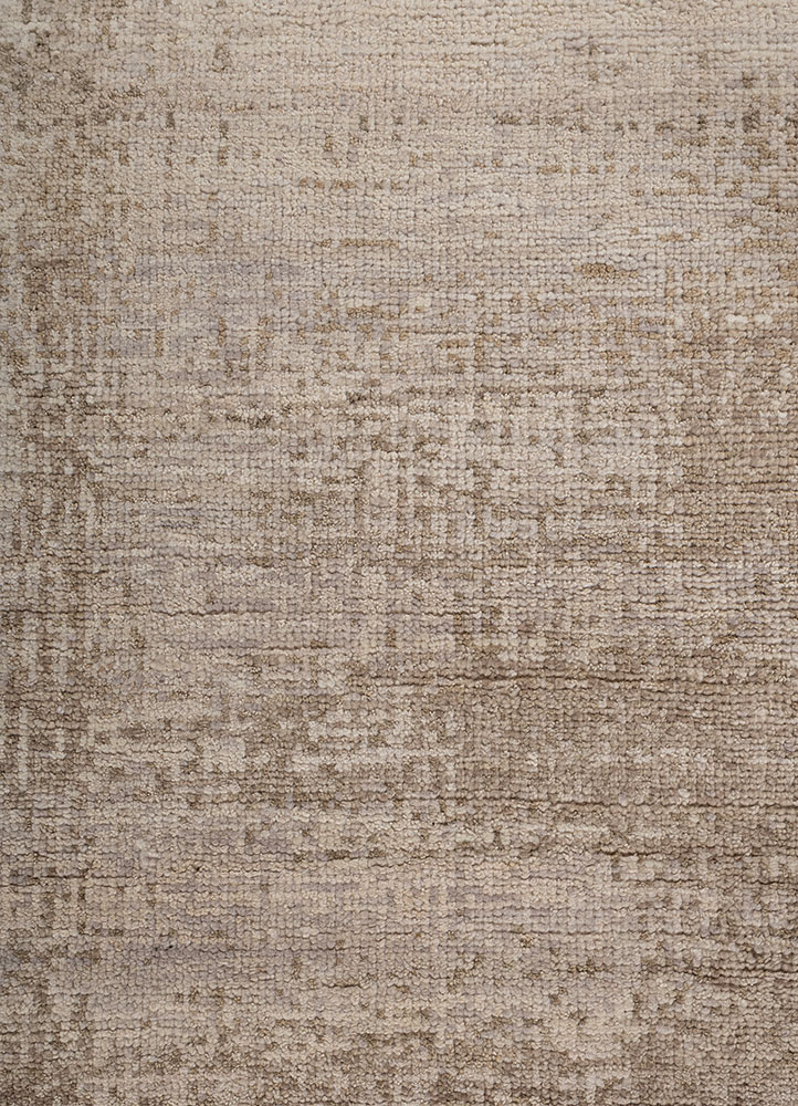 manifest ivory wool hand knotted Rug - CloseUp