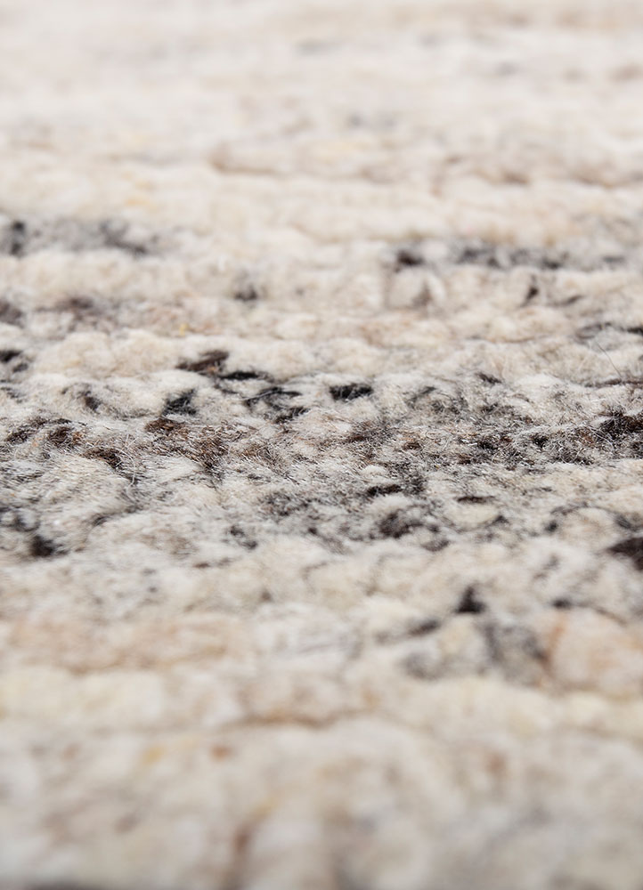 viscaya ivory wool hand knotted Rug - CloseUp