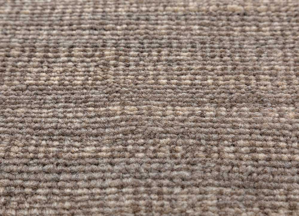 manifest beige and brown wool hand knotted Rug - CloseUp