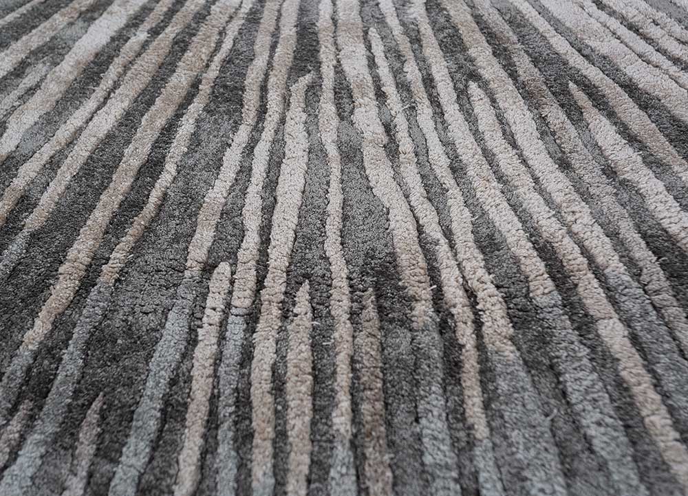 caliedo blue viscose hand tufted Rug - CloseUp