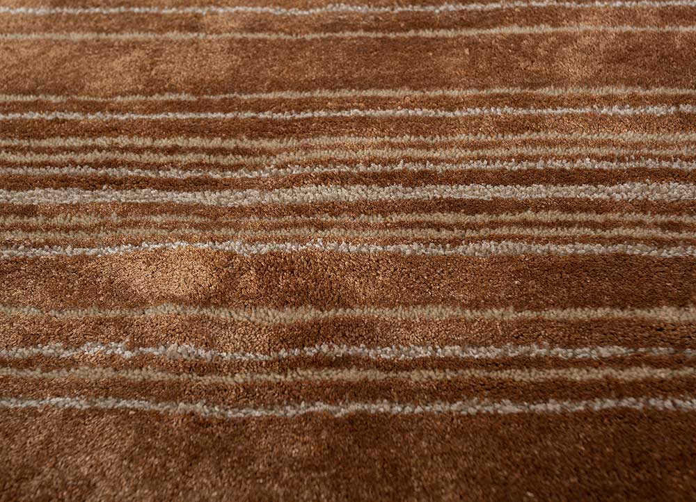 caliedo red and orange wool and viscose hand tufted Rug - CloseUp