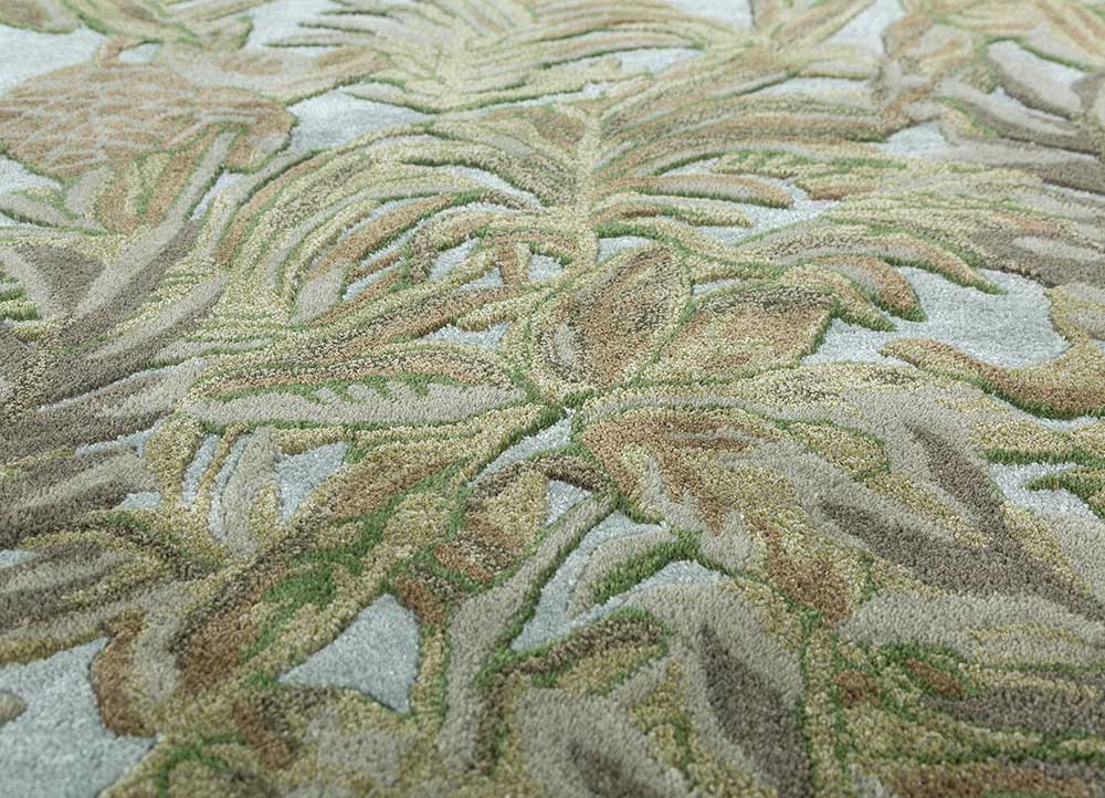 aurelia blue wool and viscose hand tufted Rug - CloseUp