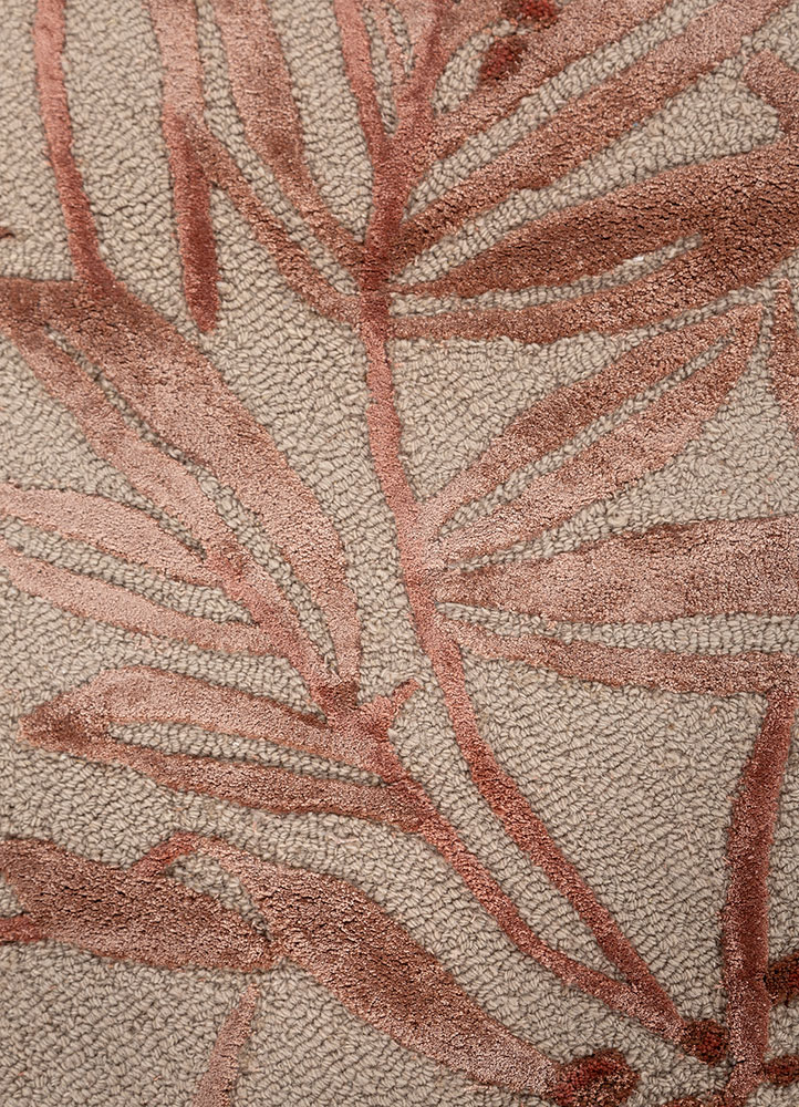 aurelia pink and purple wool and viscose hand tufted Rug - CloseUp