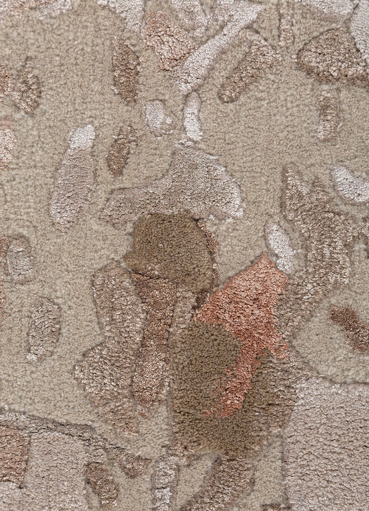 genesis ivory wool and viscose  Rug - CloseUp