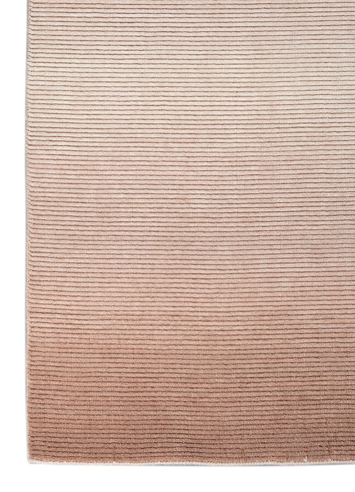 jean red and orange wool hand loom Rug - Corner
