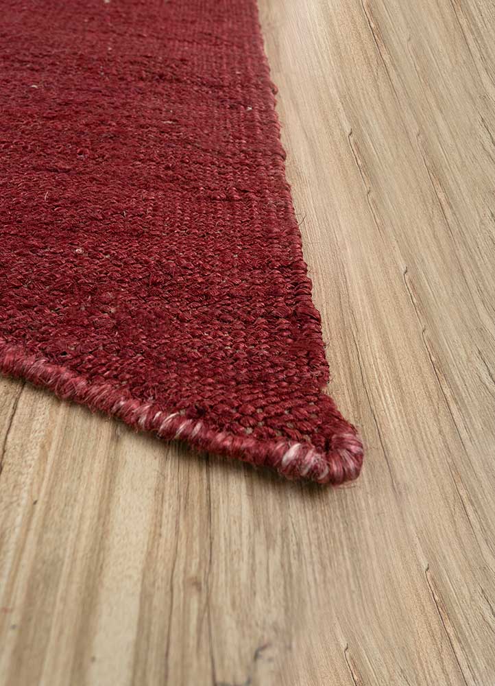 daaira red and orange jute and hemp flat weaves Rug - Corner