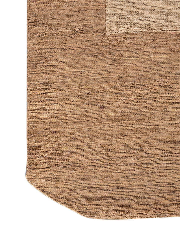 daaira beige and brown jute and hemp flat weaves Rug - Corner