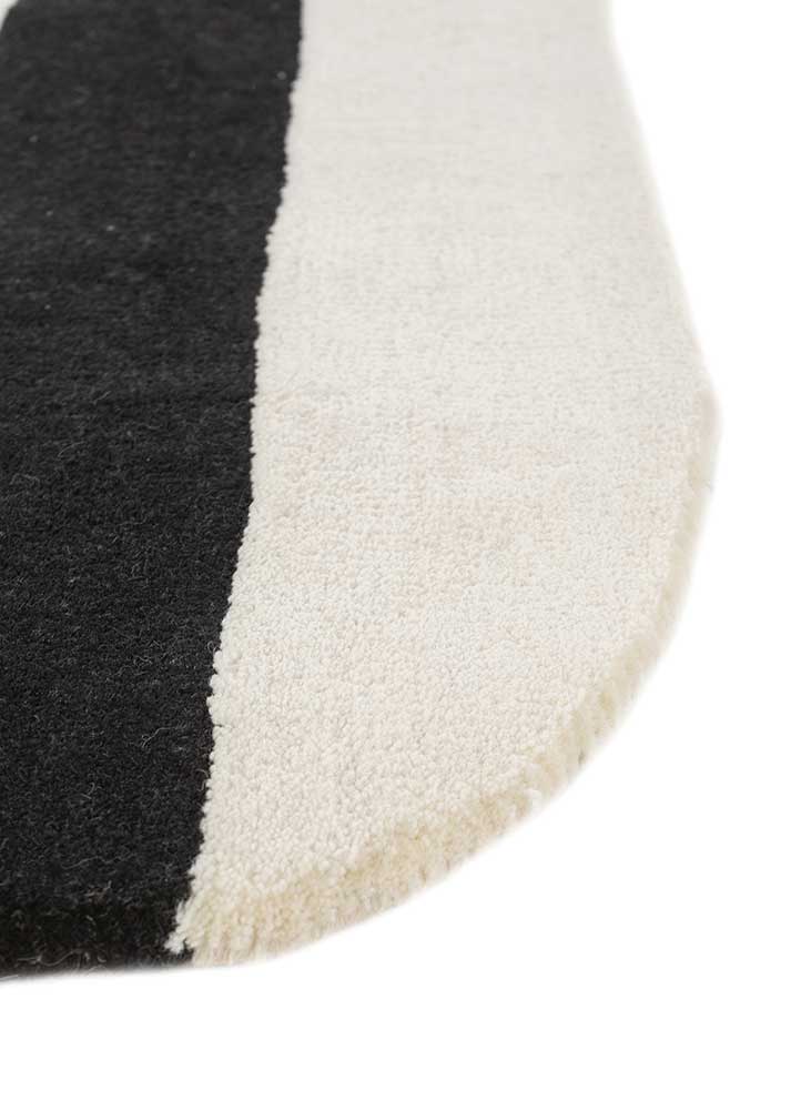 adrift ivory wool hand tufted Rug - Corner