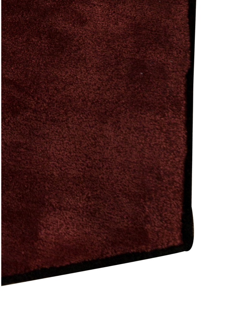 archetype blue wool and viscose hand tufted Rug - Corner