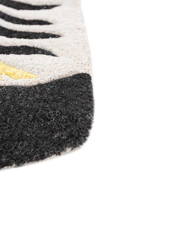 wild wanderlust ivory wool and viscose hand tufted Rug - Corner