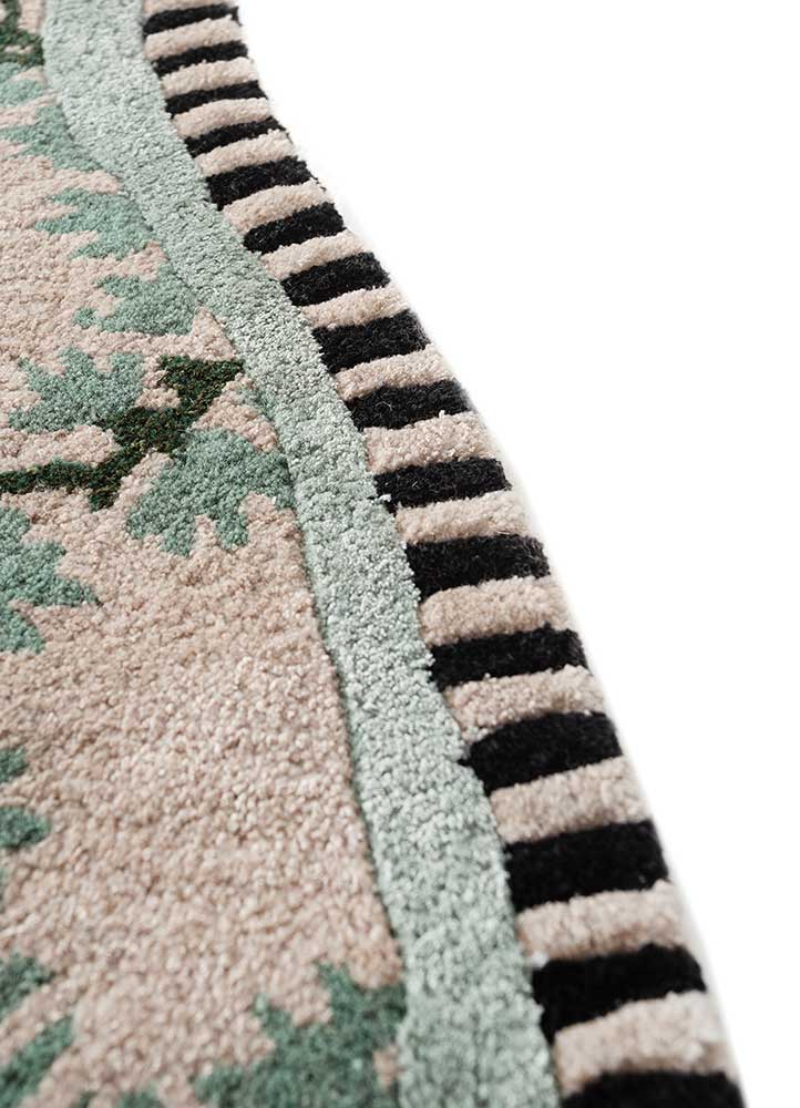 wild wanderlust ivory wool and viscose hand tufted Rug - Corner