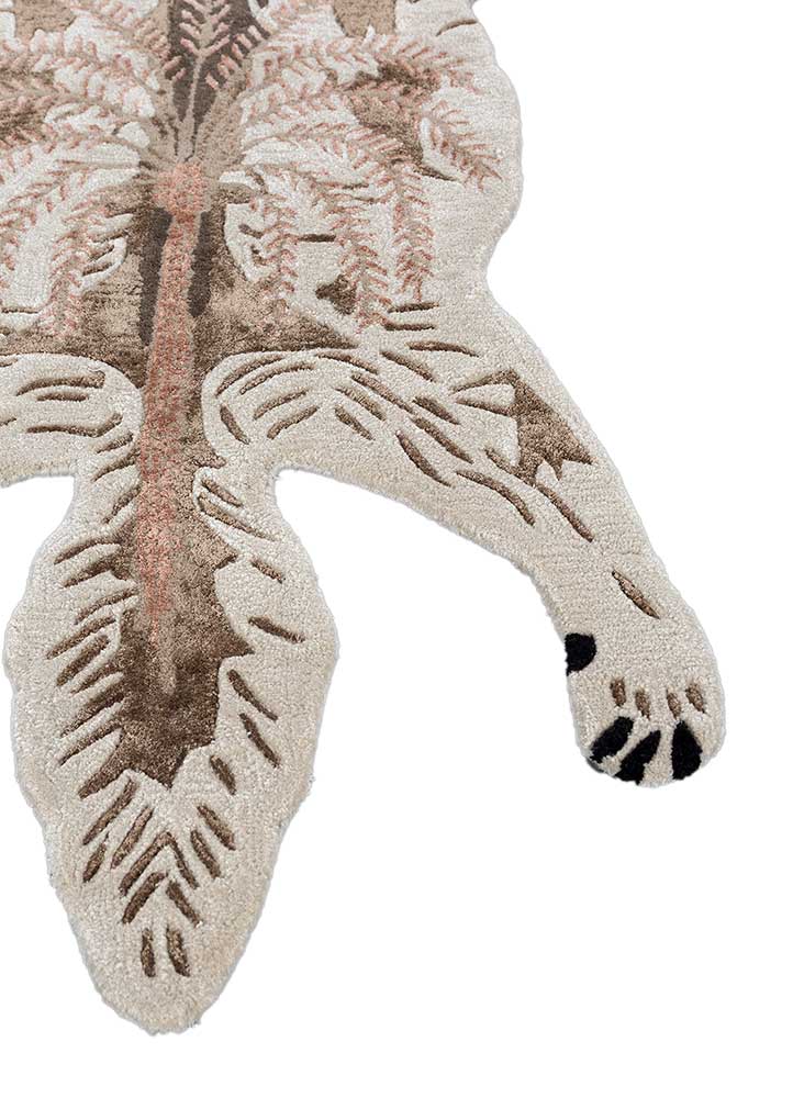 wild wanderlust ivory wool and viscose hand tufted Rug - Corner
