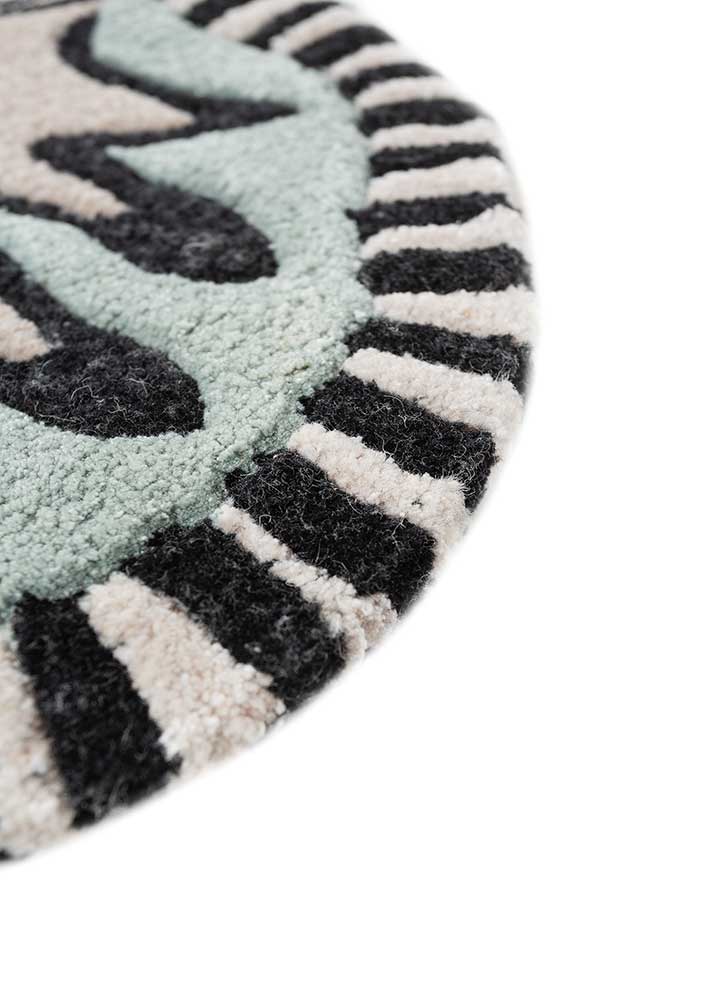 wild wanderlust ivory wool and viscose hand tufted Rug - Corner