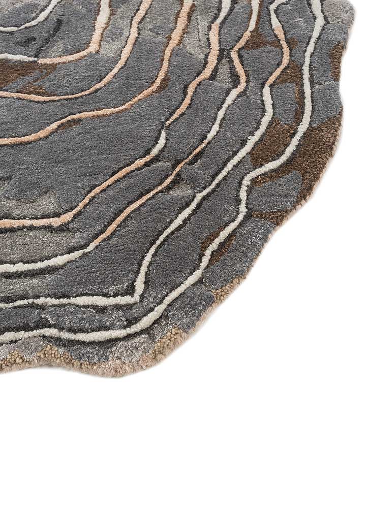 aurelia red and orange wool and viscose hand tufted Rug - Corner