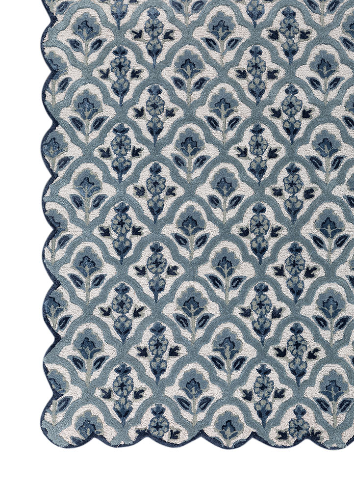 aurelia grey and black wool and viscose hand tufted Rug - Corner