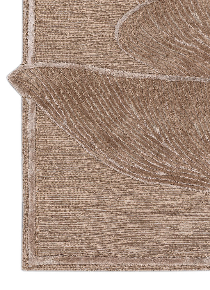 aurelia beige and brown wool and viscose hand tufted Rug - Corner