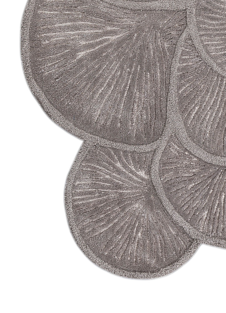 aurelia grey and black wool and viscose hand tufted Rug - Corner
