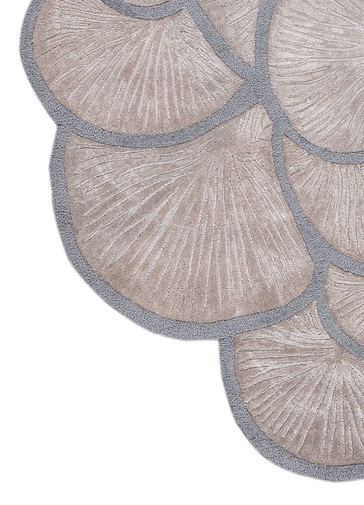 aurelia grey and black wool and viscose hand tufted Rug - Corner